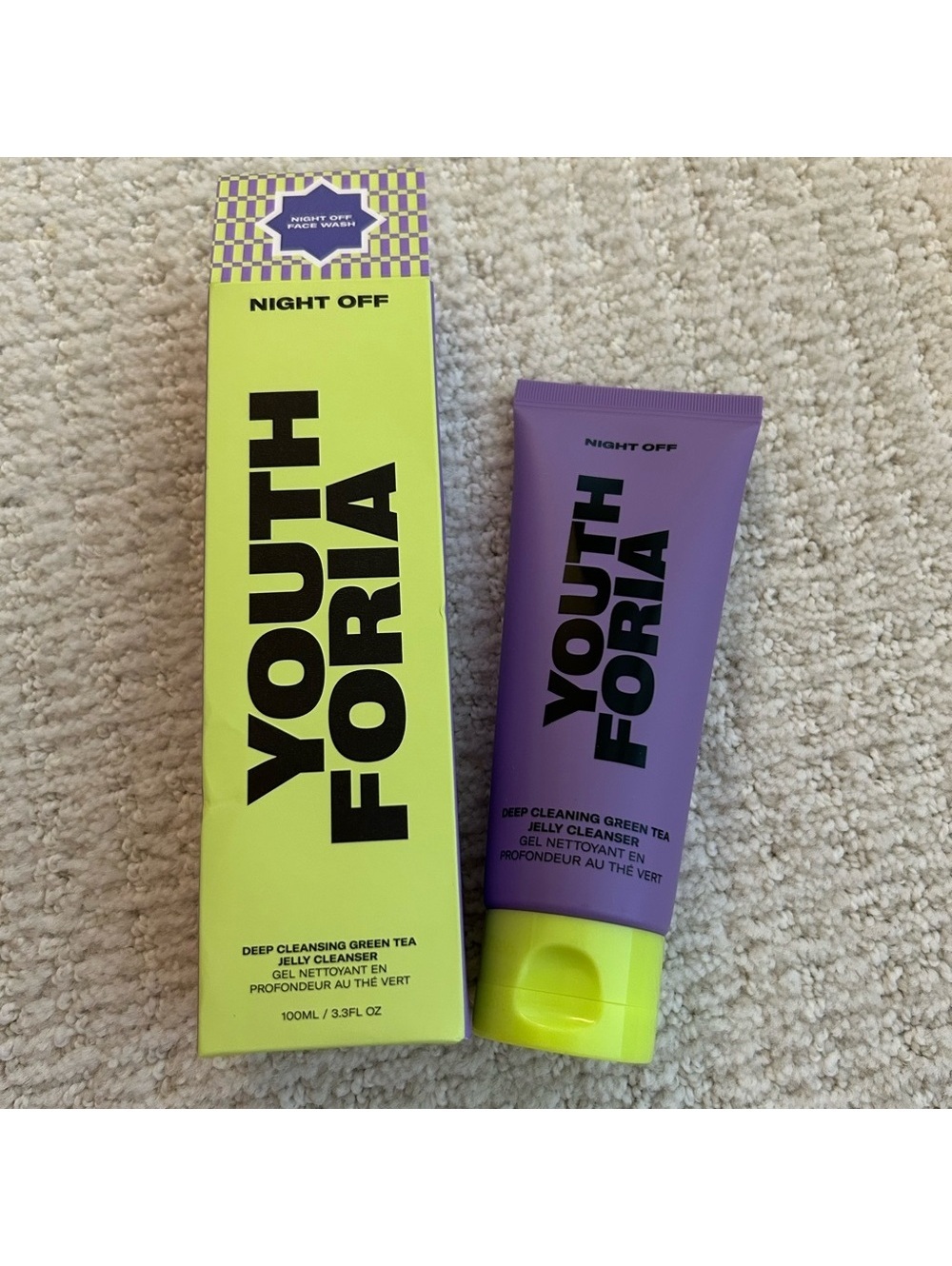 Youth Foria Night Off Cleanser NEW